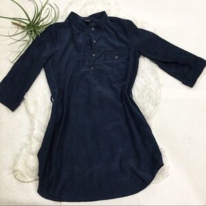 INNOVATION by DesignWorks blue shirt dress size Medium